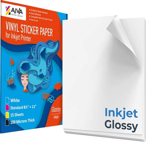 Glossy Printable Sticker Paper